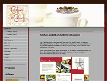 Tablet Screenshot of cafehaus-grosskarlbach.de